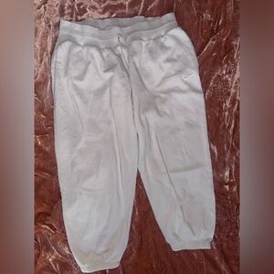 Women’s Nike Cream Short Jogger Sweatpants